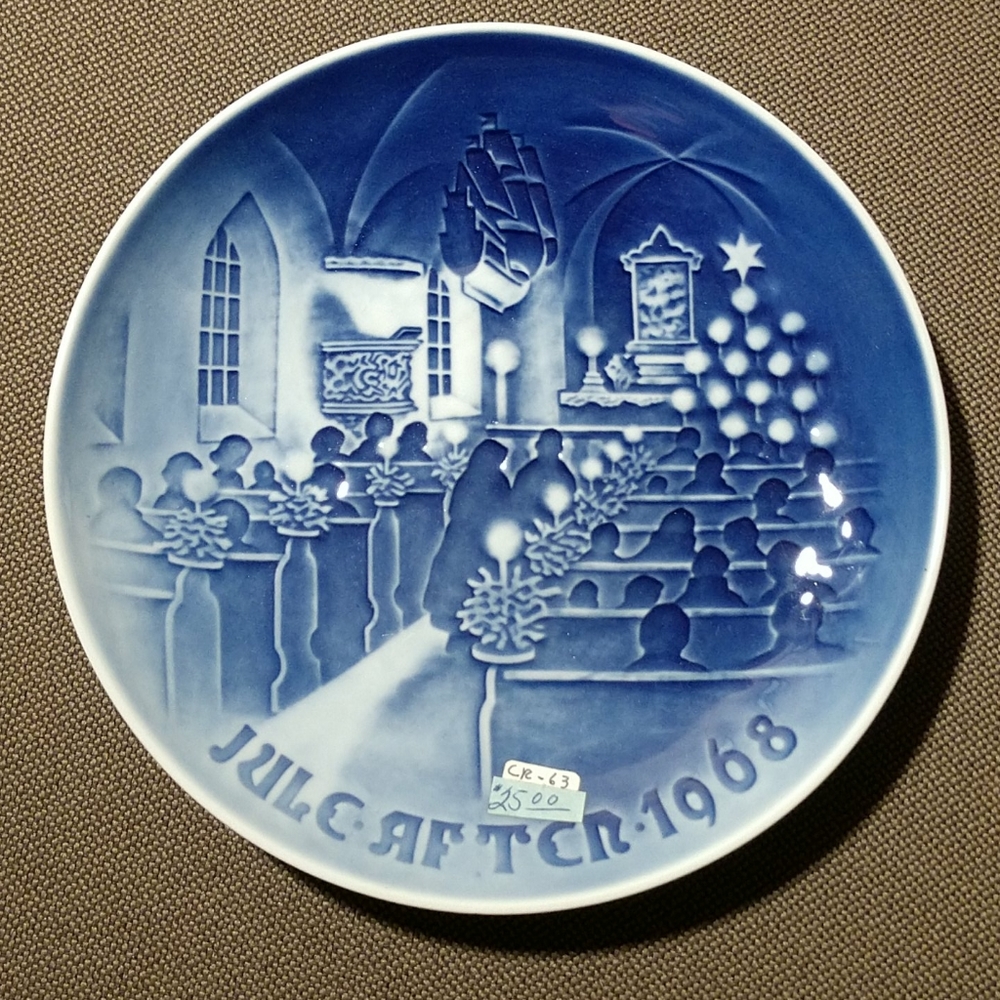 1968 Bing & Grondahl Copenhagen Christmas plate